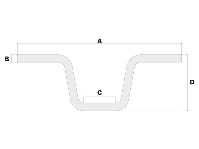 Handlebar universal low chrome product